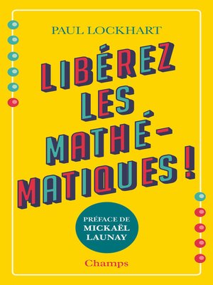 cover image of Libérez les mathématiques !
